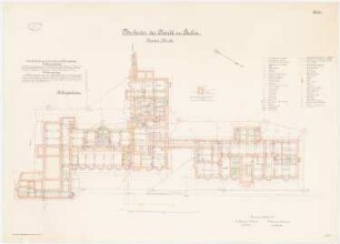 Kinderklinik der Charité, Berlin: Grundriss Kellergeschoss 1:100