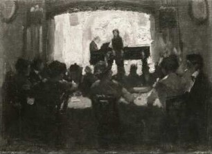 Caféhaus : Caféhaus. Öl auf Pappe; 31,6 x 42,5 cm (vor 1935; M. Liebermann). Bukarest: Nationalmuseum