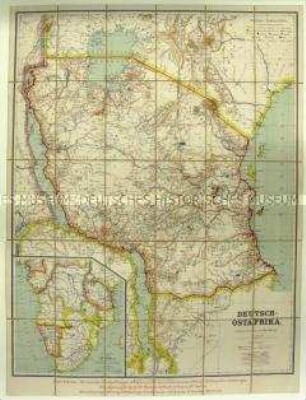 Karte der Kolonie Deutsch-Ostafrika