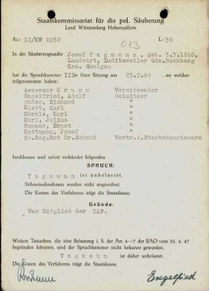 Tagmann, Josef