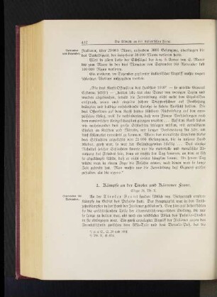 2. Kämpfe an der Tiroler und Kärntner Front.
