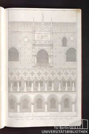 Tav. 6 Parte del prospetto del Palazzo Ducale sulla piazzetta