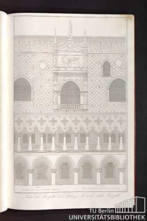 Tav. 6 Parte del prospetto del Palazzo Ducale sulla piazzetta