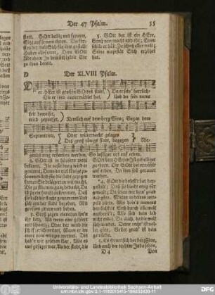Der XLVIII Psalm.