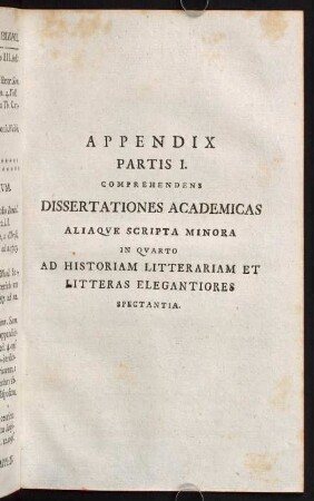 207-224, Appendix Partis I.