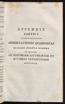 207-224, Appendix Partis I.