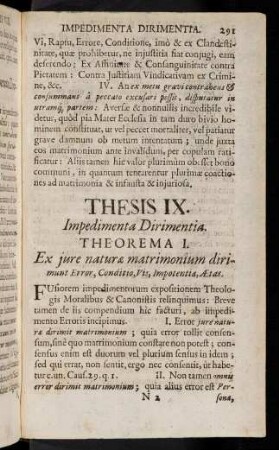 291-316, Thesis IX