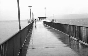 Wasserburg: Sturm am Landungssteg
