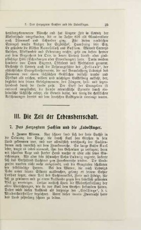 III. Die Zeit der Lehensherrschaft