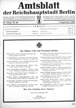 1943,36: Nr. 36, 7. September 1943