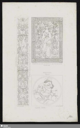 Die vier Stufen des menschlichen Alters / Christus in der Allegorie des Weinstocks / Madonna