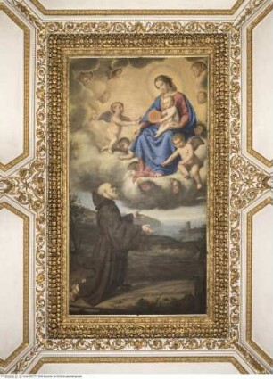 Die Madonna erscheint dem heiligen Franz von Paula