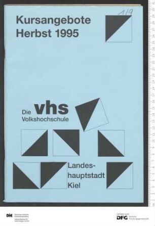 Programm 1. Semester 1995/1996
