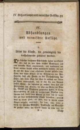 IV. Abhandlungen und vermischte Aufsätze.