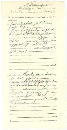 Heiratsurkunde Armin T. Wegner und Lola Landau