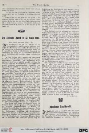 9: Münchener Kunstbericht