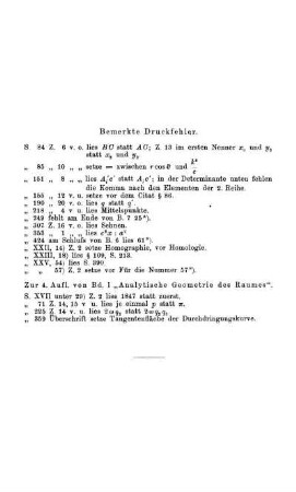 Bemerkte Druckfehler.