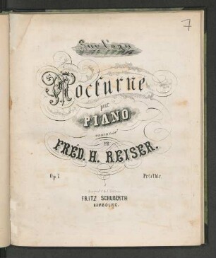 Sur l'Eau : nocturne pour piano ; op. 7