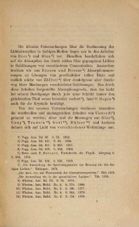 Photometrische Untersuchungen über Absorption des Lichtes in isotropen und anisotropen Medien