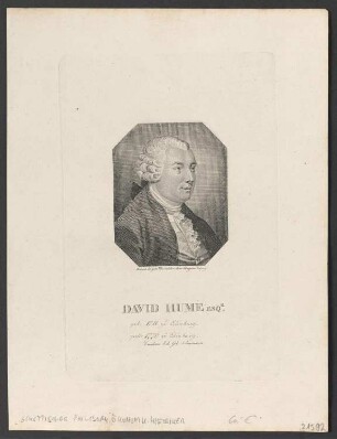 Porträt David Hume (1711-1776)