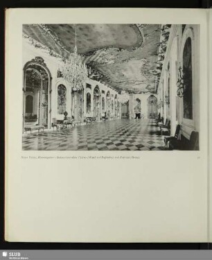 Neues Palais, Marmorgalerie - Dekorationen Gebr. Calame (Wand und Fußboden) und Pedrozzi (Decke)