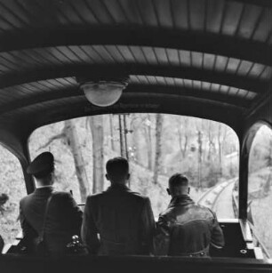 In der Standseilbahn in Karlsbad (Karlovy Vary)