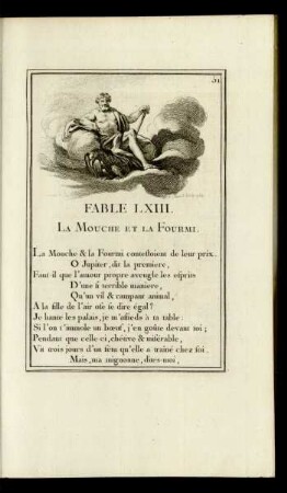 Fable LXIII. La Mouche Et La Fourmi.
