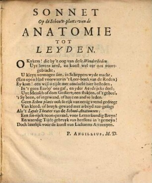 Catalogus antiquarum et novarum rerum in anatomia publica (Lugduni)