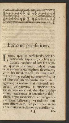 Epitome praefationis