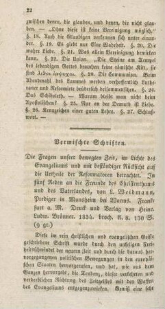 22-26 Vermischte Schriften