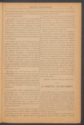 La industría electro-química. : [Boletín de la Sociedad Agrícola Mexicana.)
