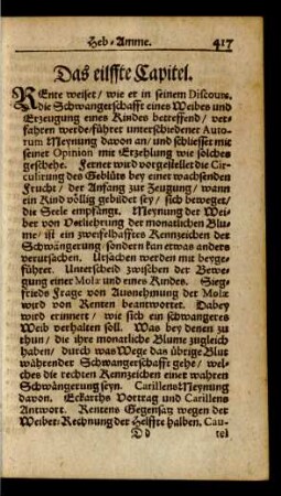 Das eilffte Capitel.