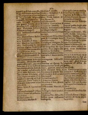 Britannorum Reges ... Occidentalium Saxonum ...