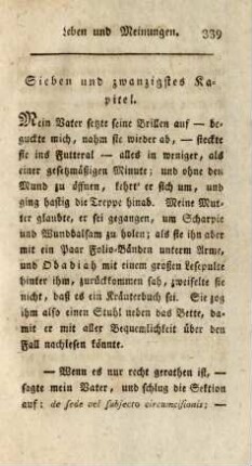 Sieben und zwanzigstes Kapitel