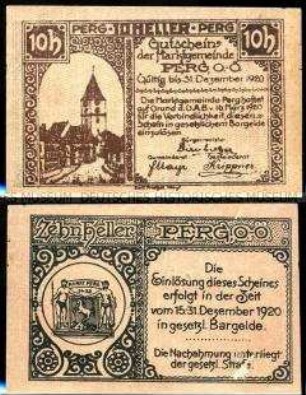 Perg, Oberösterreich 10 Heller