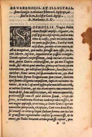 Sophoclis Tragici Poetae vita ... : Eiusdem Poetae sententiae pulcherrimae ...