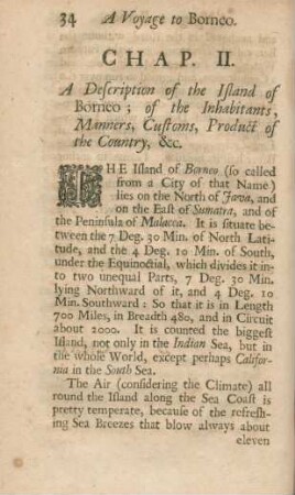 Chap. II. A Description of the Island of Borneo ...