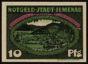 10 Pfg. Notgeld Stadt Ilmenau