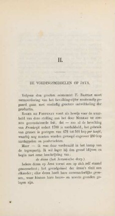 II. De voedingsmiddelen op Java