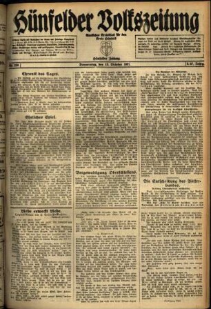 Ausgabe vom Donnerstag, den 13. Oktober 1921.