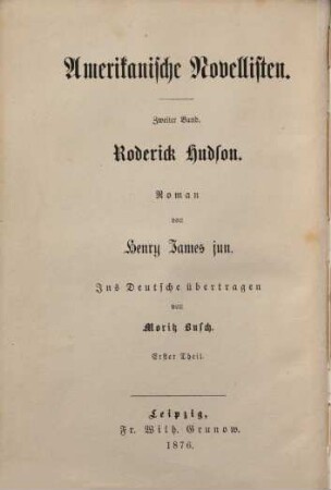 Roderick Hudson : Roman, 1