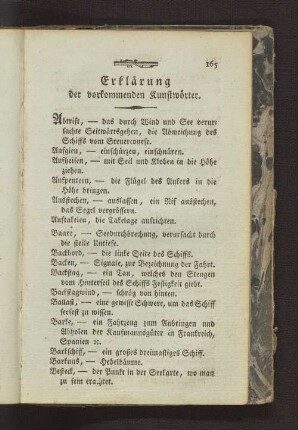 Erklärung der vorkommenden Kunstwörter