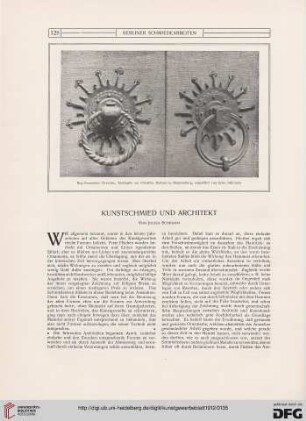 Kunstschmied und Architekt