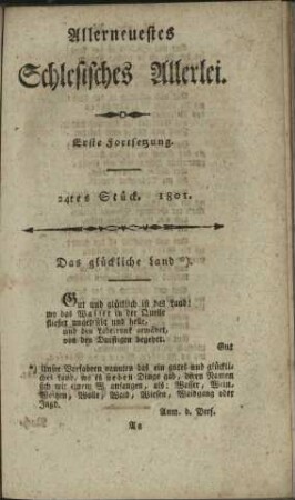 Nachrichten von dem fürchterlichen Sturm am 9. Dec. des verfloßnen Jahres.