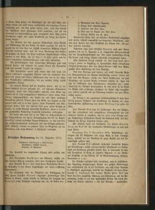 Fünfzehnte Versammlung den 15. Dezember 1874