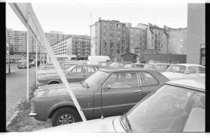 Kleinbildnegative: Autohändler, Goebenstraße, 1978