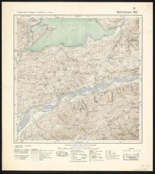 Meßtischblatt 865 : Walchensee, 1932 : Walchensee. - Aufn. 1890, Ausg. 1893, Nachträge 1927, 32. - 1:25000. - München, 1932. - 1 Kt.
