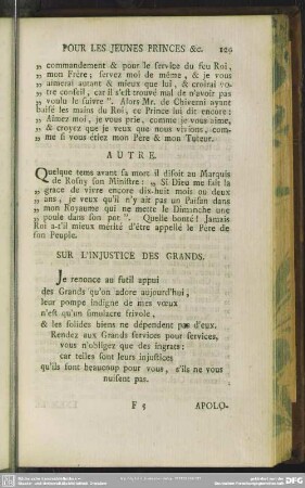 Sur L'Injustice Des Grands