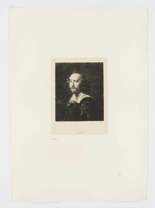 Herrenbildnis, Blatt 10 der Folge "Radierungen von Bildern im Metropolitan Museum, New York"