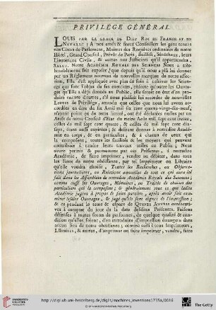 Privilége général